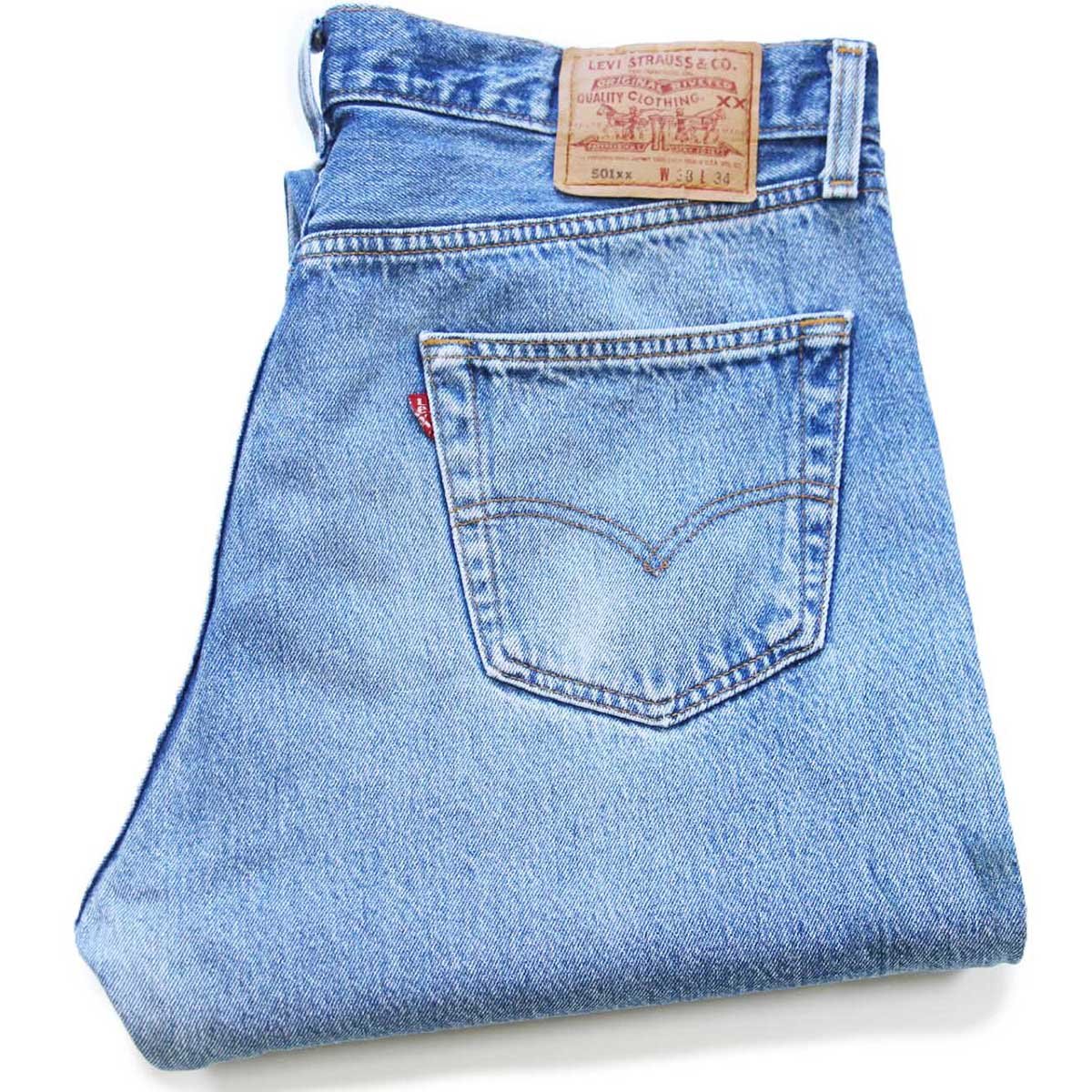 90s USA製 Levi'sリーバイス 501 ペンキ飛び＆ダメージ デニムパンツ