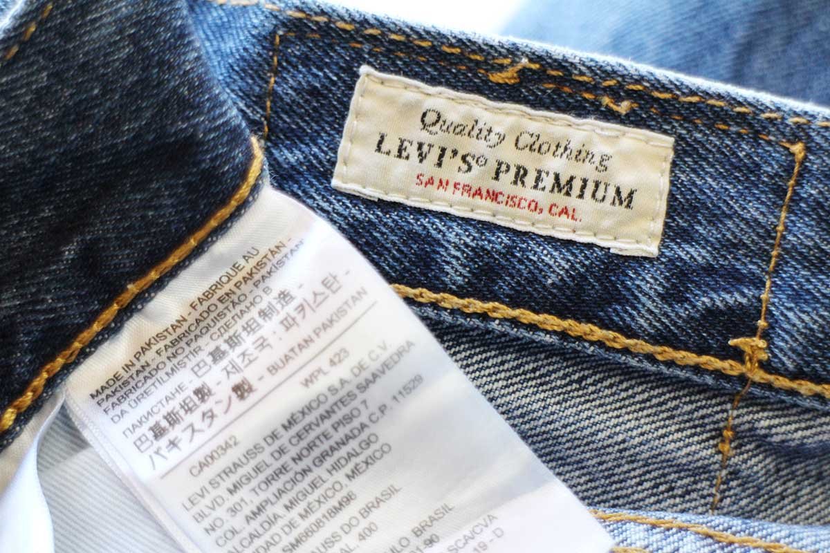 LEVI'Sリーバイス PREMIUM 501 BIGE デニムパンツ W33 L32☆SDP4341