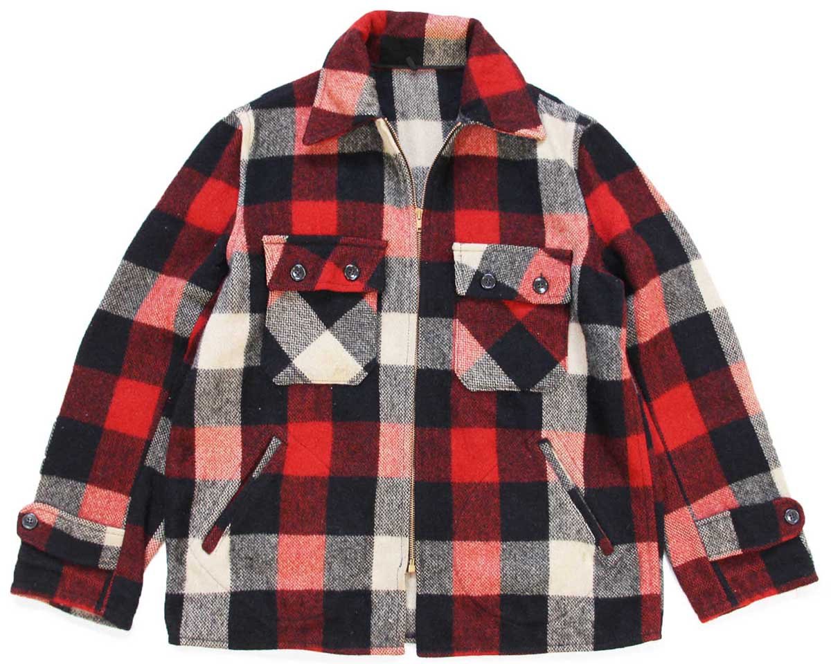 40s SEARS HERCULESヘラクレス ブロックチェック ウールジャケット