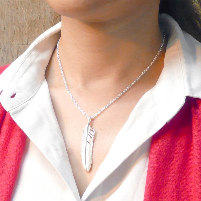 AQUA SILVER(アクアシルバー) フェザー シルバー ネックレス