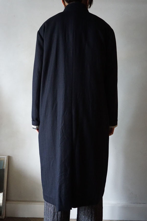 Araki yuu | アラキユウ FTC01_FTKZCA atelier coat black navy_black