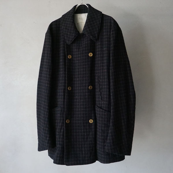 Araki yuu |TEC10special Double breast short coat night check 商品