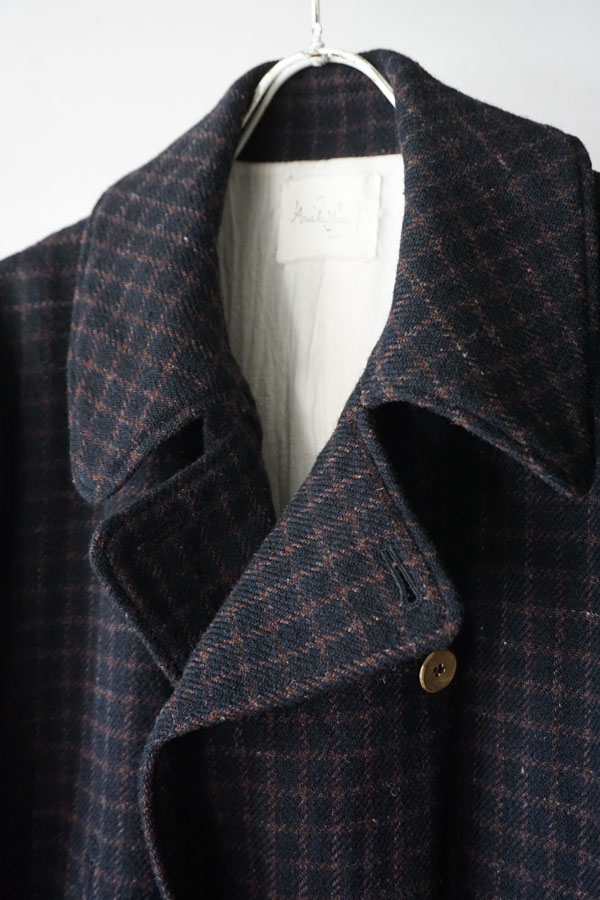 Araki yuu |TEC10special Double breast short coat night check 商品