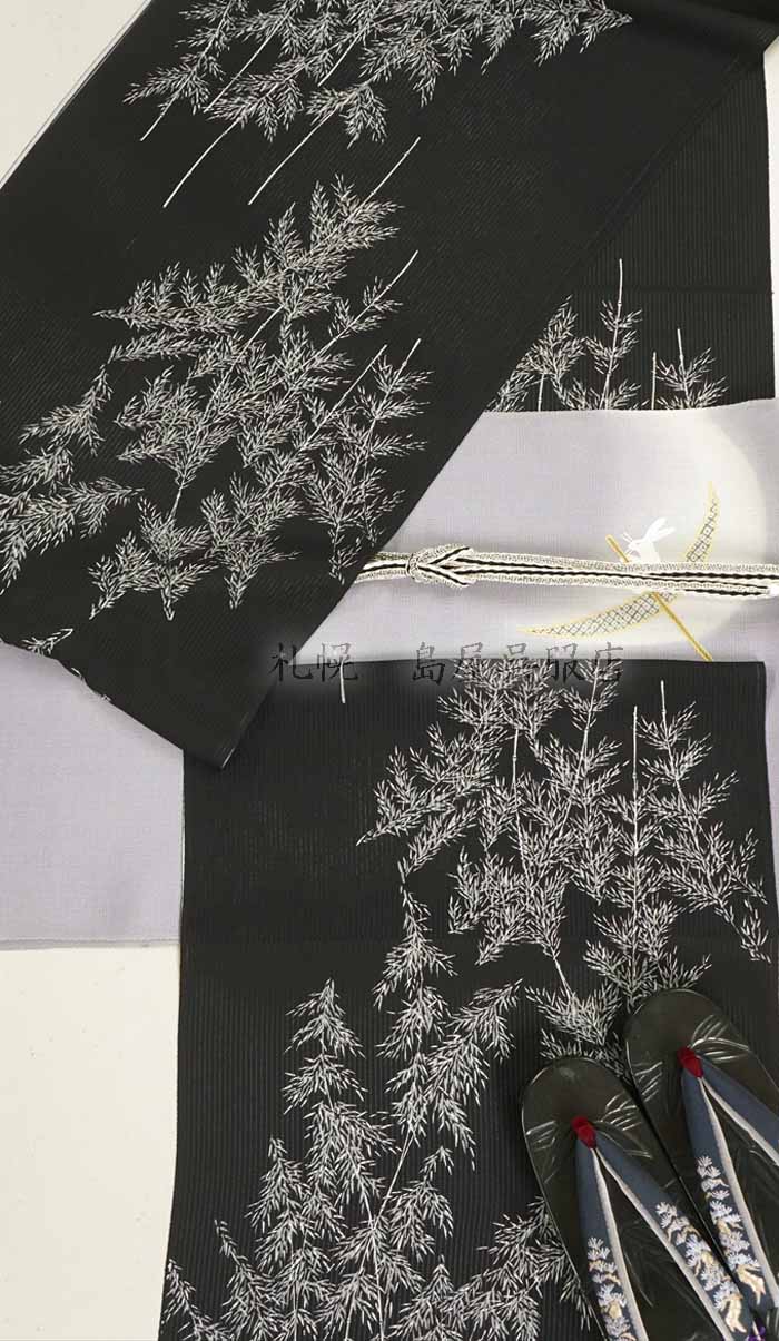 夏）九寸名古屋帯：月の舟