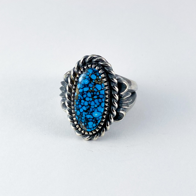 Number Eight original ring 261 | ターコイズ・メンズシルバー