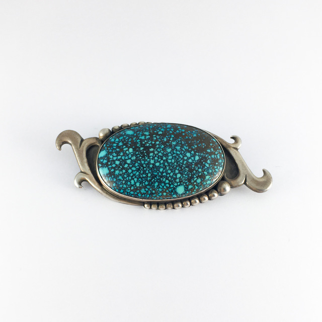 インディアンジュエリー ビンテージ ブローチ 4 | ターコイズ・メンズ