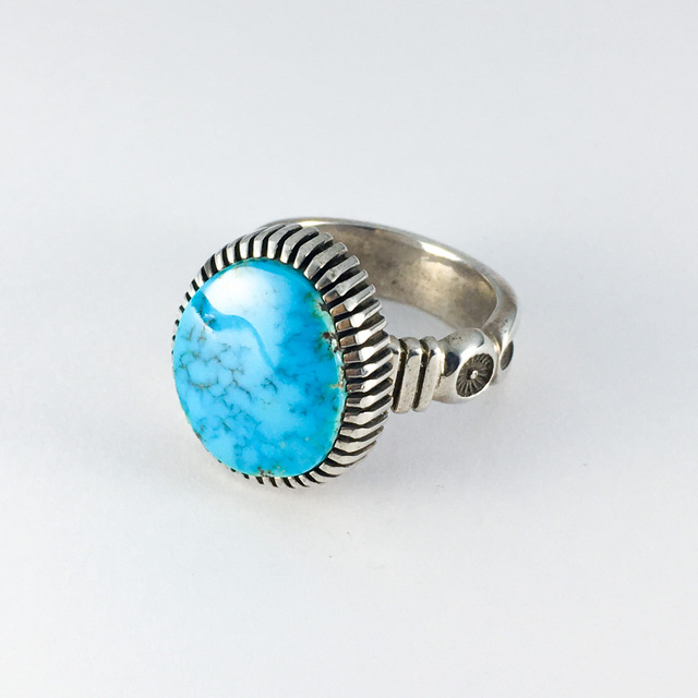 Tient Lee Anderson #8 ring 375 | ターコイズ・メンズシルバー