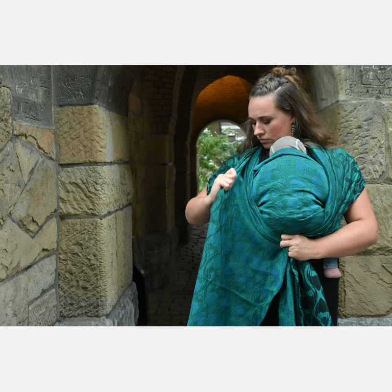 Yaro La Fleur Meta Black Green Petrol Length 4.60 meters