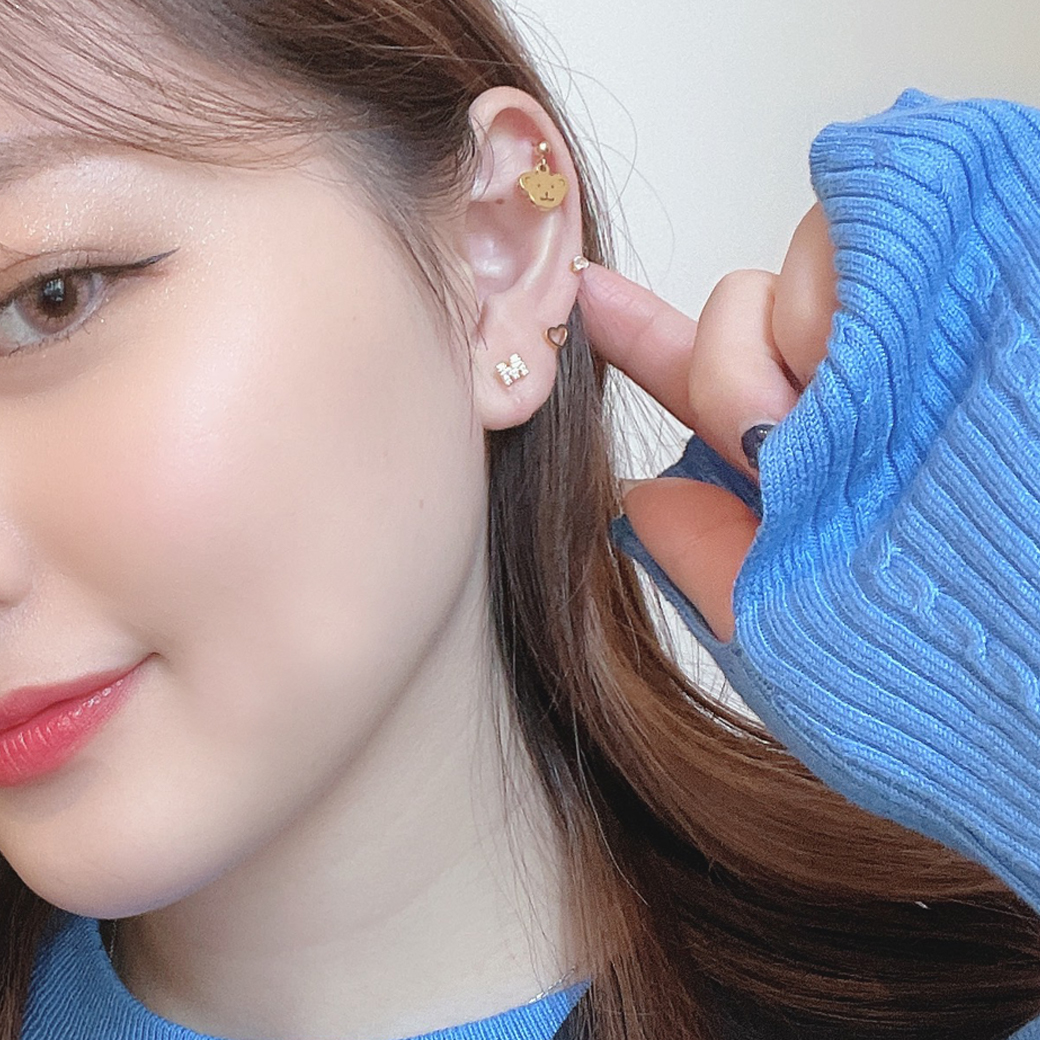 16G 18G ］メタルタイプなので甘すぎない ラブリーな BAER くまちゃん