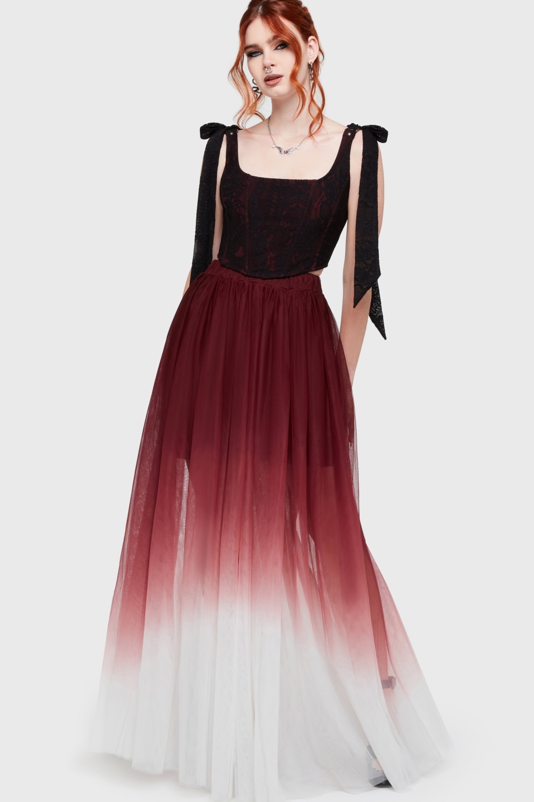 Shade Empress / RedxWhite / 闇の女王 / マキシスカート【KILL STAR