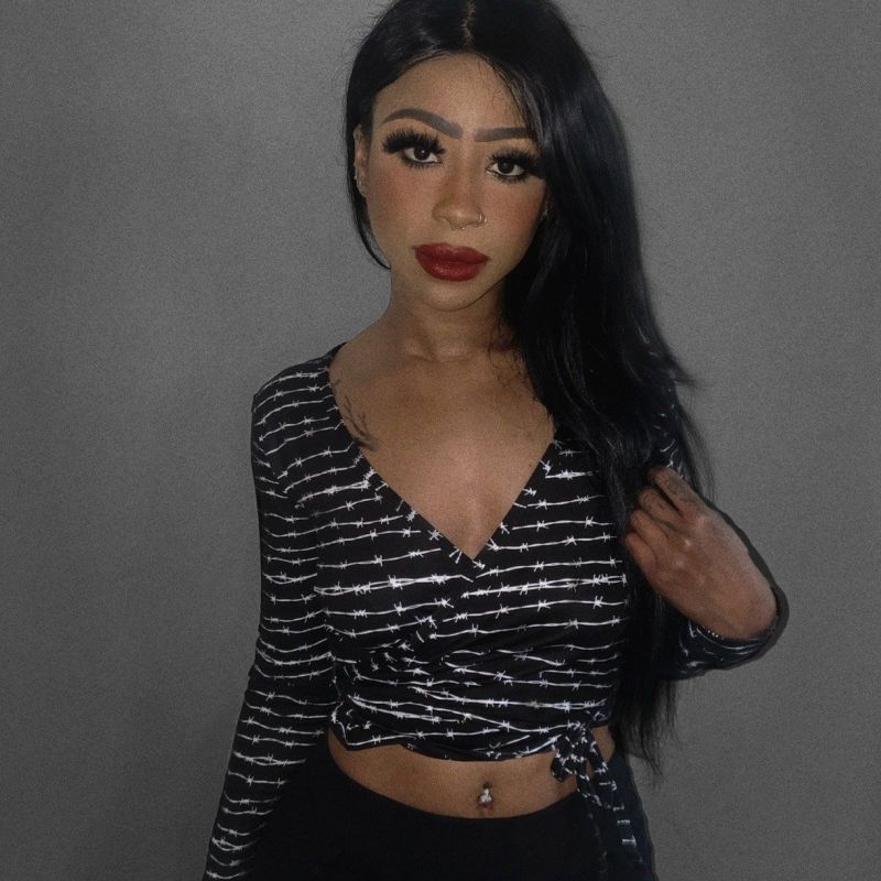 BARBED WIRE KISSES / WRAP TOP / クロップトップス【TOO FAST