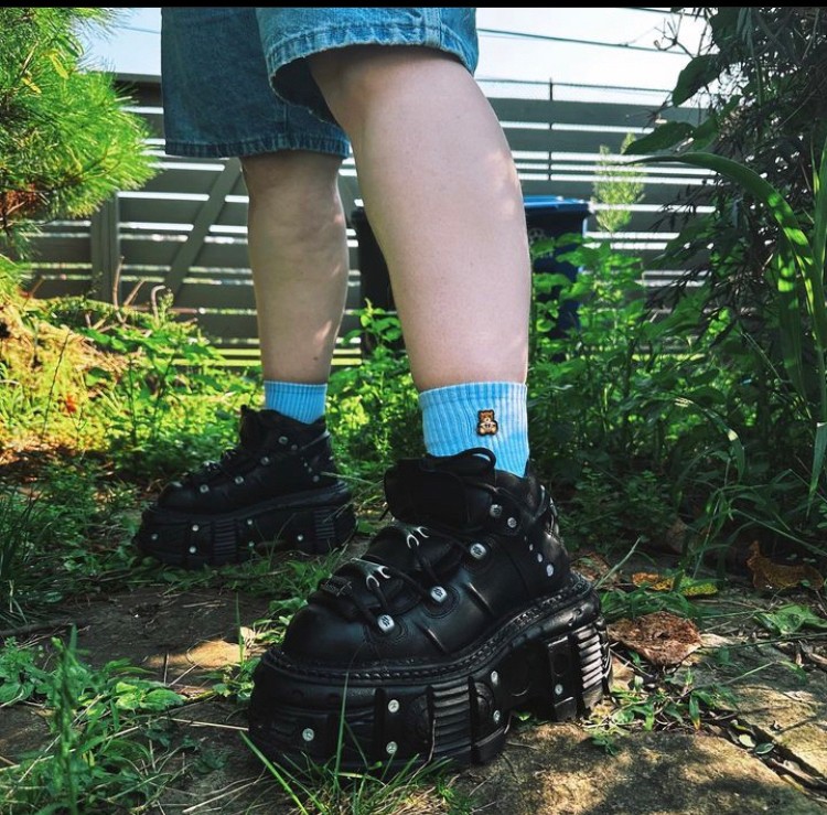 取り寄せ] M-TANK106-C2 / クギ / 厚底スニーカー / 本革【NEW ROCK