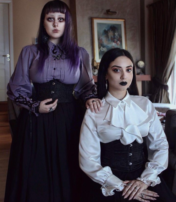 Star collar purple witch blouse / トップス【DARK IN LOVE