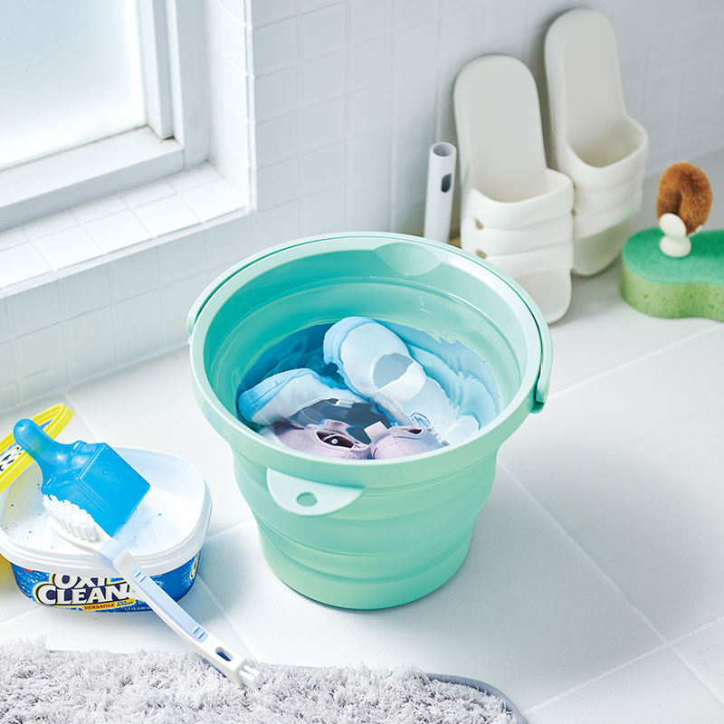 折りたたみソフトバケツ8型 8L ミントグリーン | エスピーマルシェ公式