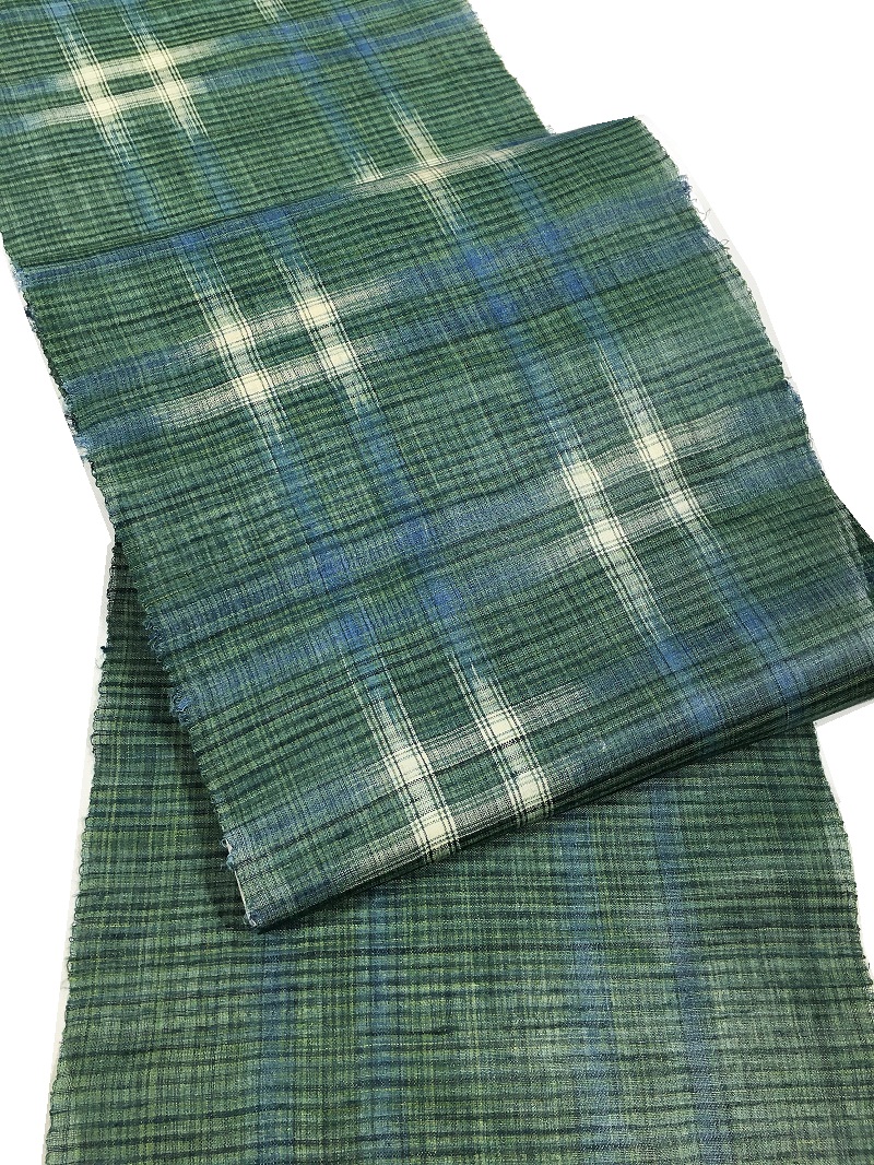 新里玲子 宮古上布｜手績みの苧麻 草木染｜スポットガーデン