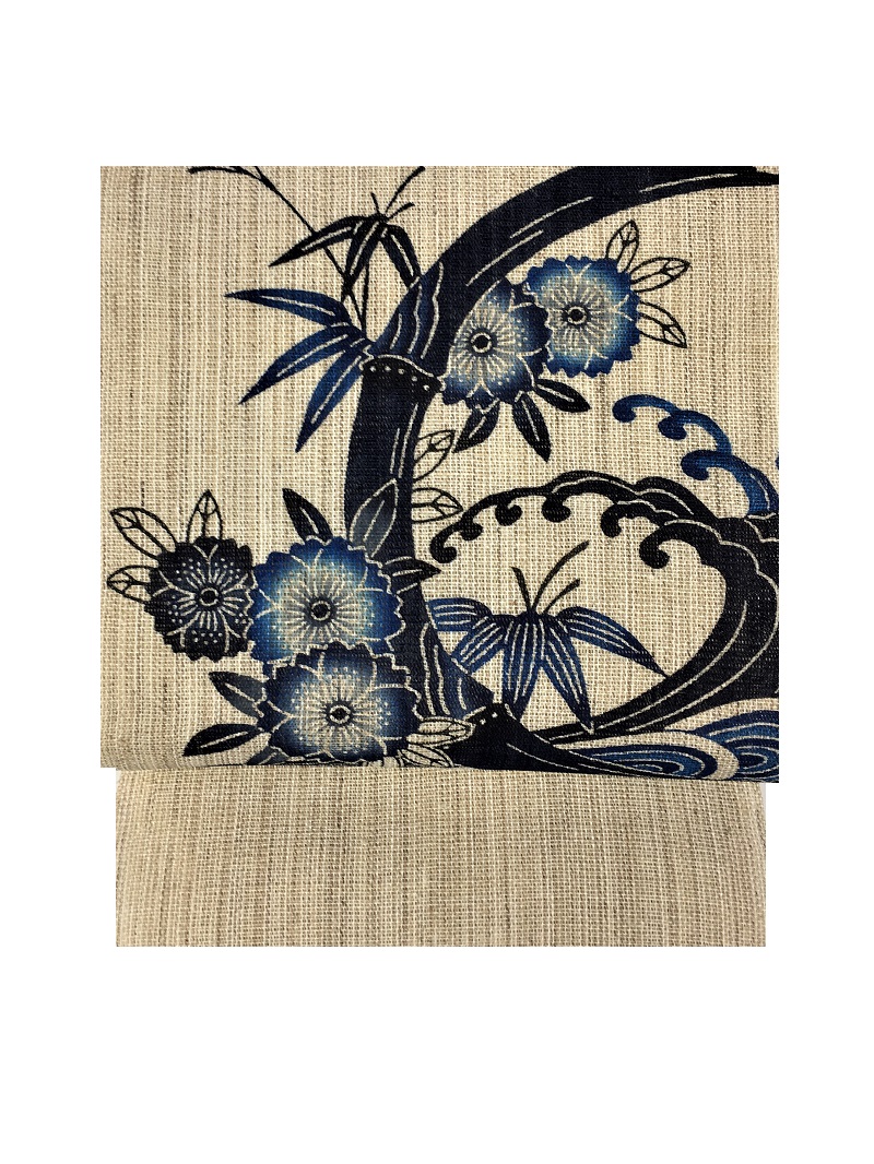 城間栄順 現代紅型の礎を切り開いた巨匠 と越後上布の競演｜着物