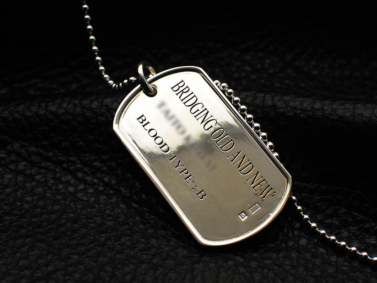 シルバー925ドッグタグ Plain Type/DEFi MEANINGFUL CUSTOM JEWELRY