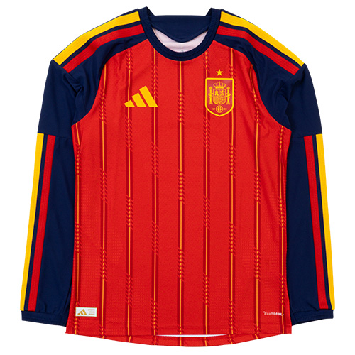 2026 スペイン代表 HOME オーセンティック 長袖ユニフォーム／サッカー