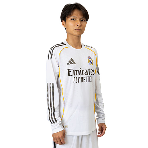 25-26 レアル・マドリード HOME オーセンティック長袖ユニフォーム