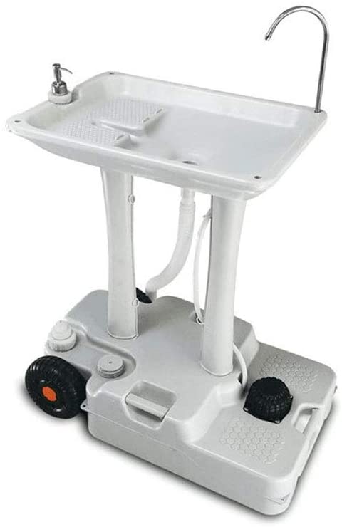 大型 簡易ポータブル洗面台 ポータブル洗面台 手洗い台 車輪有り