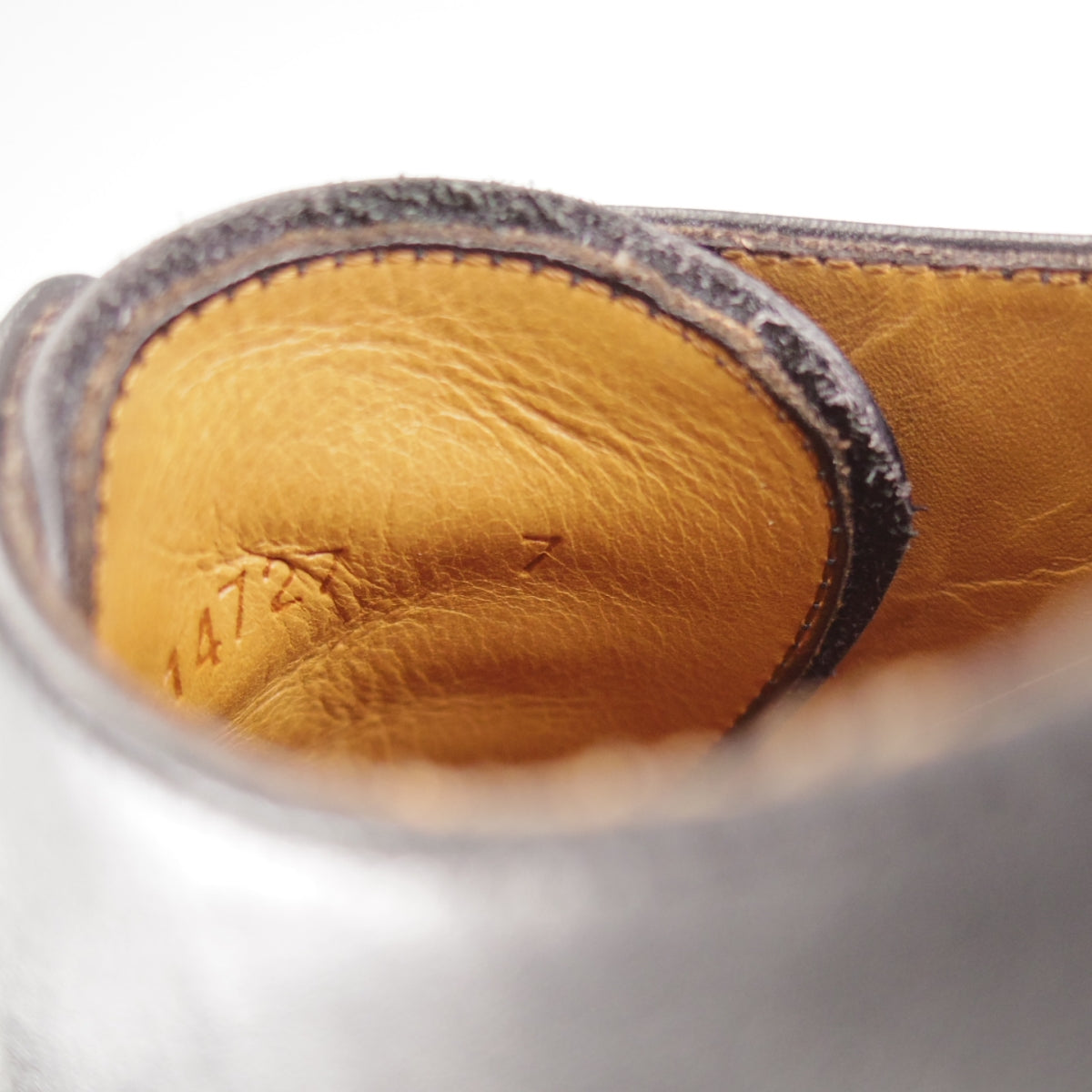 ヤンコ パンチドキャップトゥ 黒 7 中古 o447 | 高級中古革靴の買取