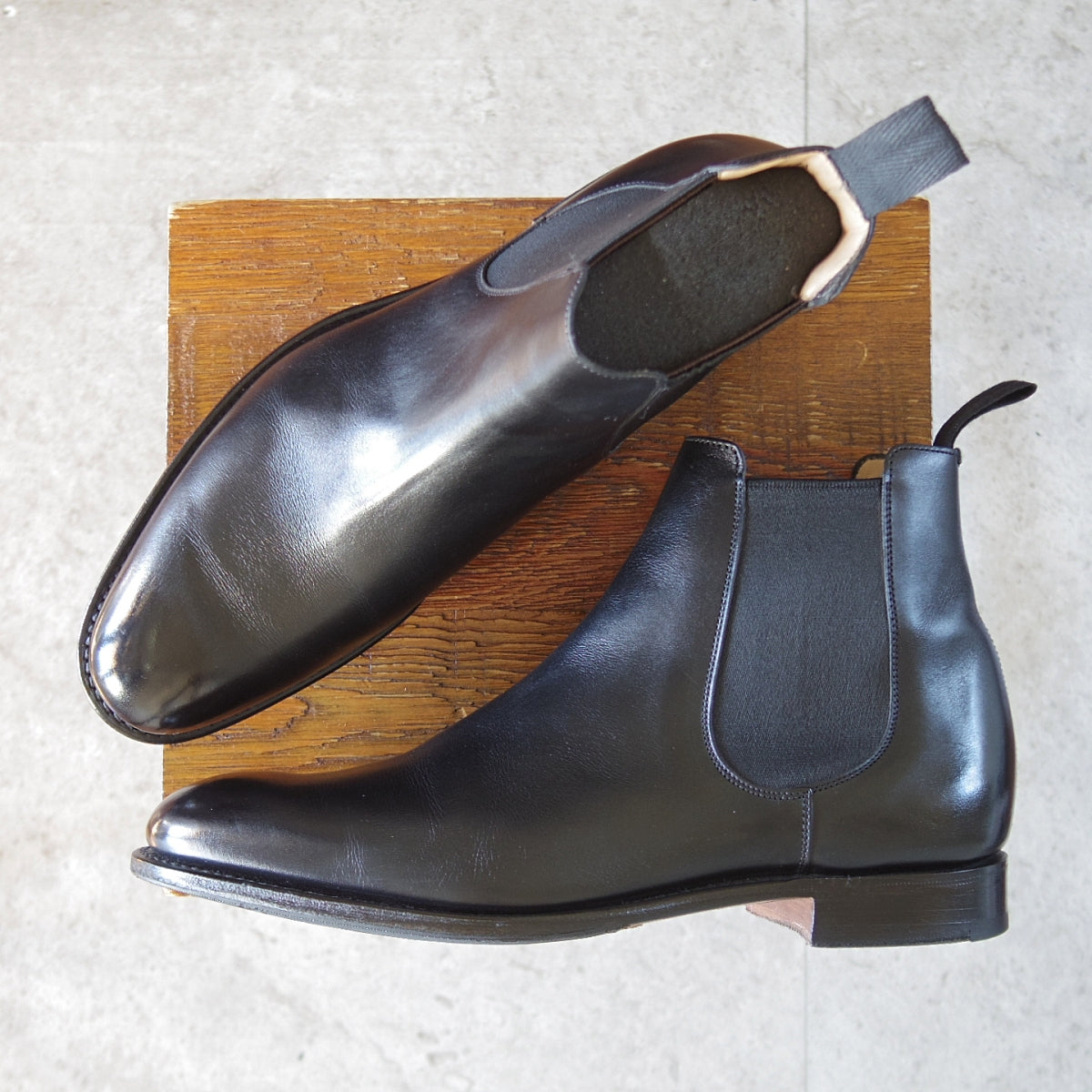 チャーチ AMBERLEY サイドゴアブーツ 70F 黒 173ラスト 中古 メンズ