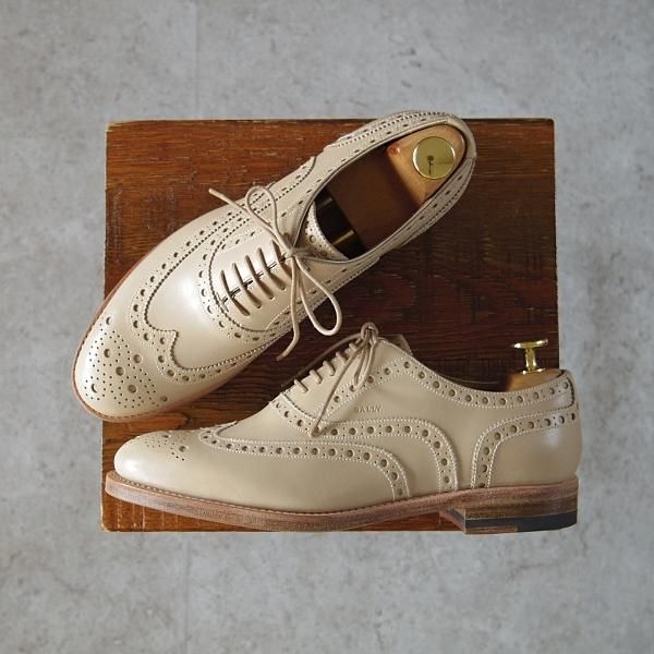 BALLY/バリー 38E【レディース☆フルブローグ/薄茶】 | 高級中古革靴の