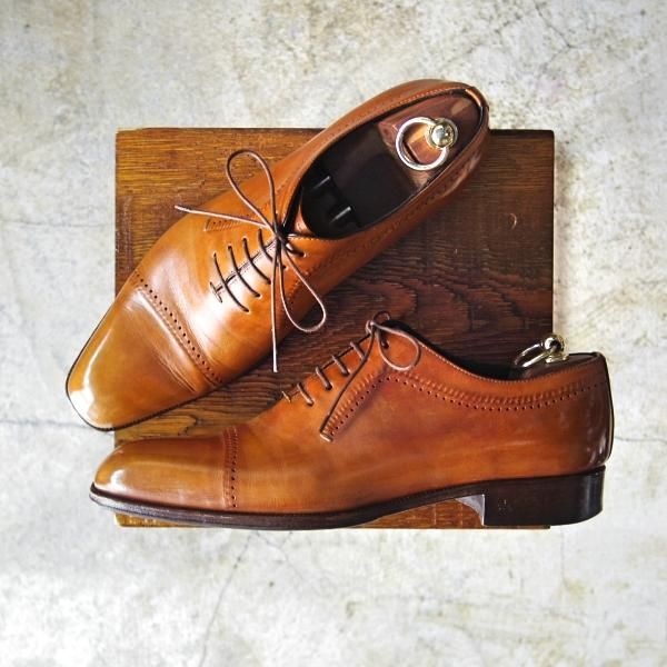 極美品☆(伊)タニノクリスチー SIZE 7.5【☆希少!!シャドーステッチ