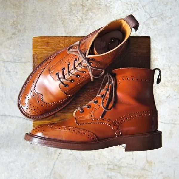 極上☆トリッカーズ SIZE 7.5【☆マロンアンティーク/MALTON