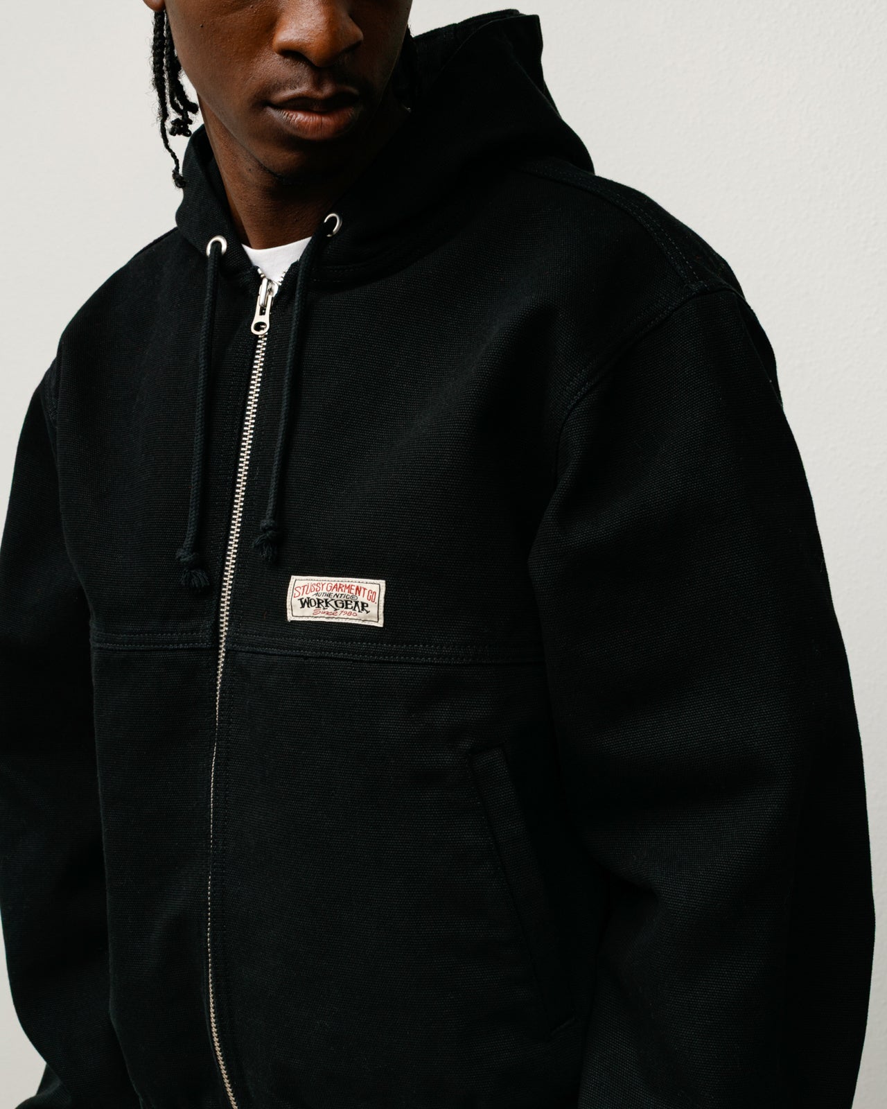 Work Jacket Unlined Canvas – Black | Outerwear | Stüssy