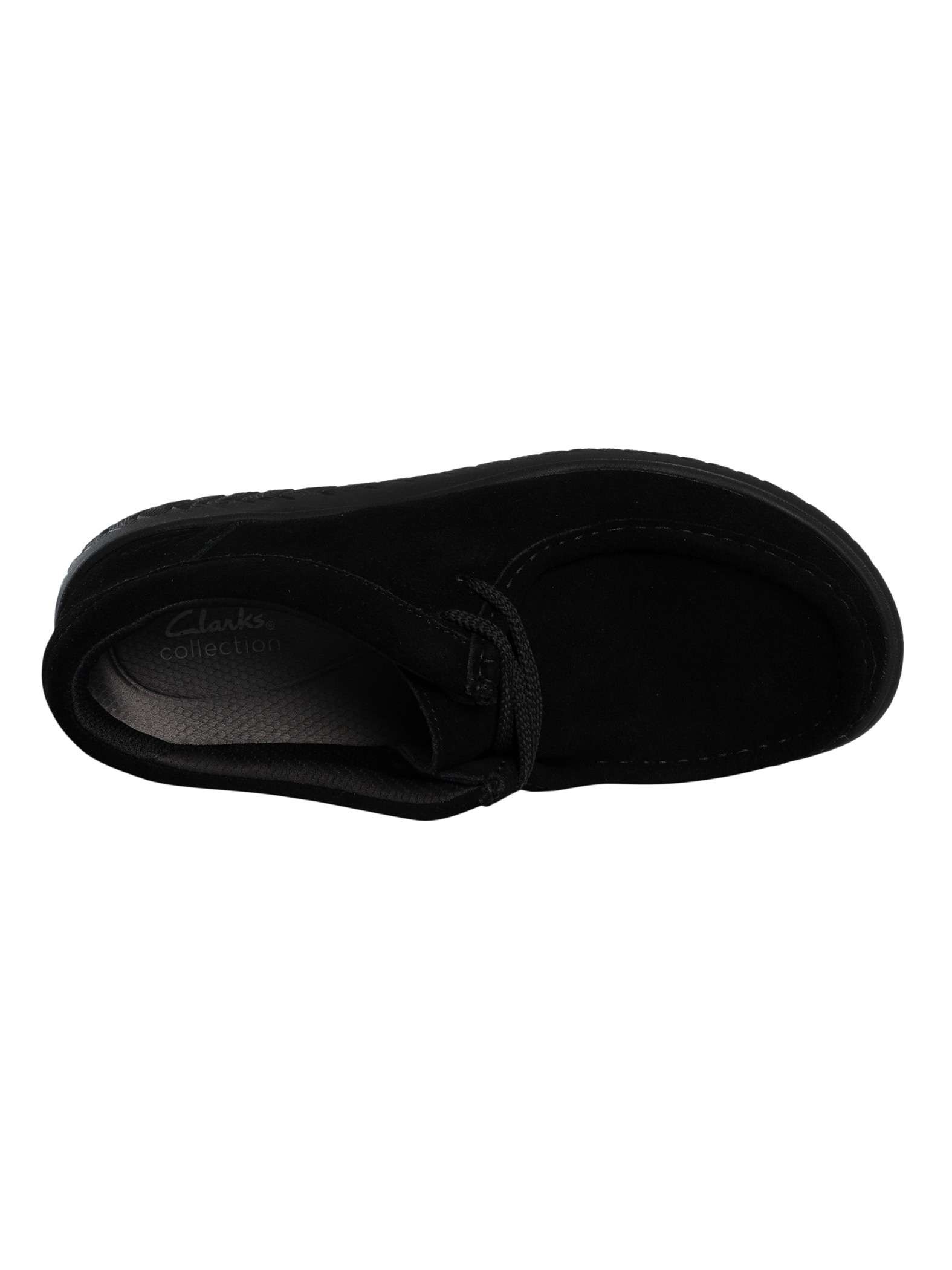 Clarks RelaxLite Low Suede Shoes- Black | Standout