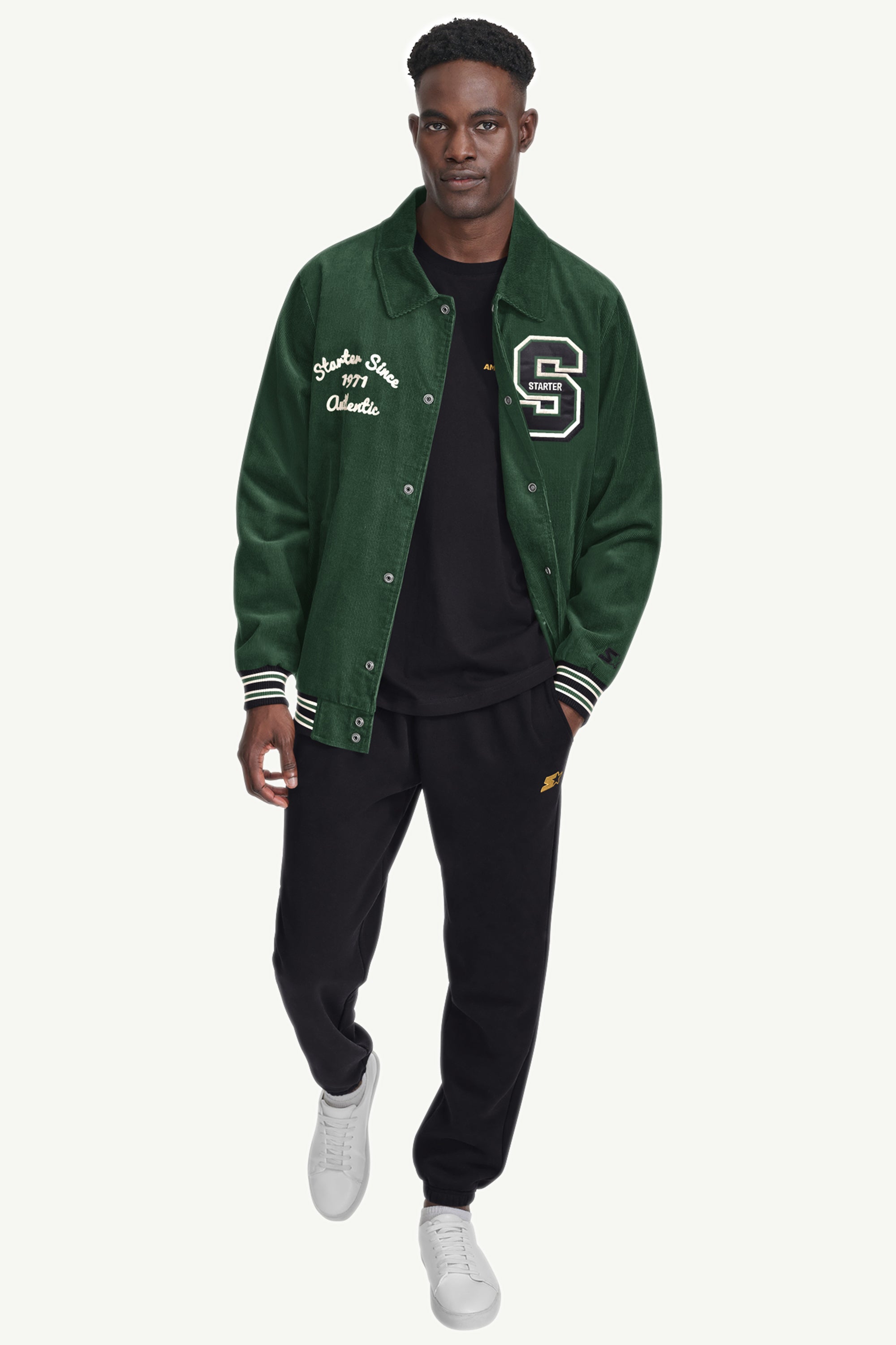Mens Starter Corduroy Varsity Jacket | No Team | Starter