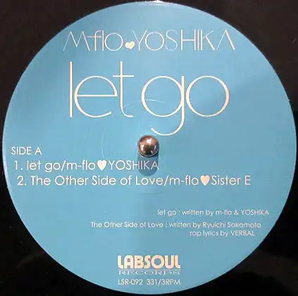 M-FLO / LET GO [12inch - LSR-092]：JAPANESE：アナログレコード専門