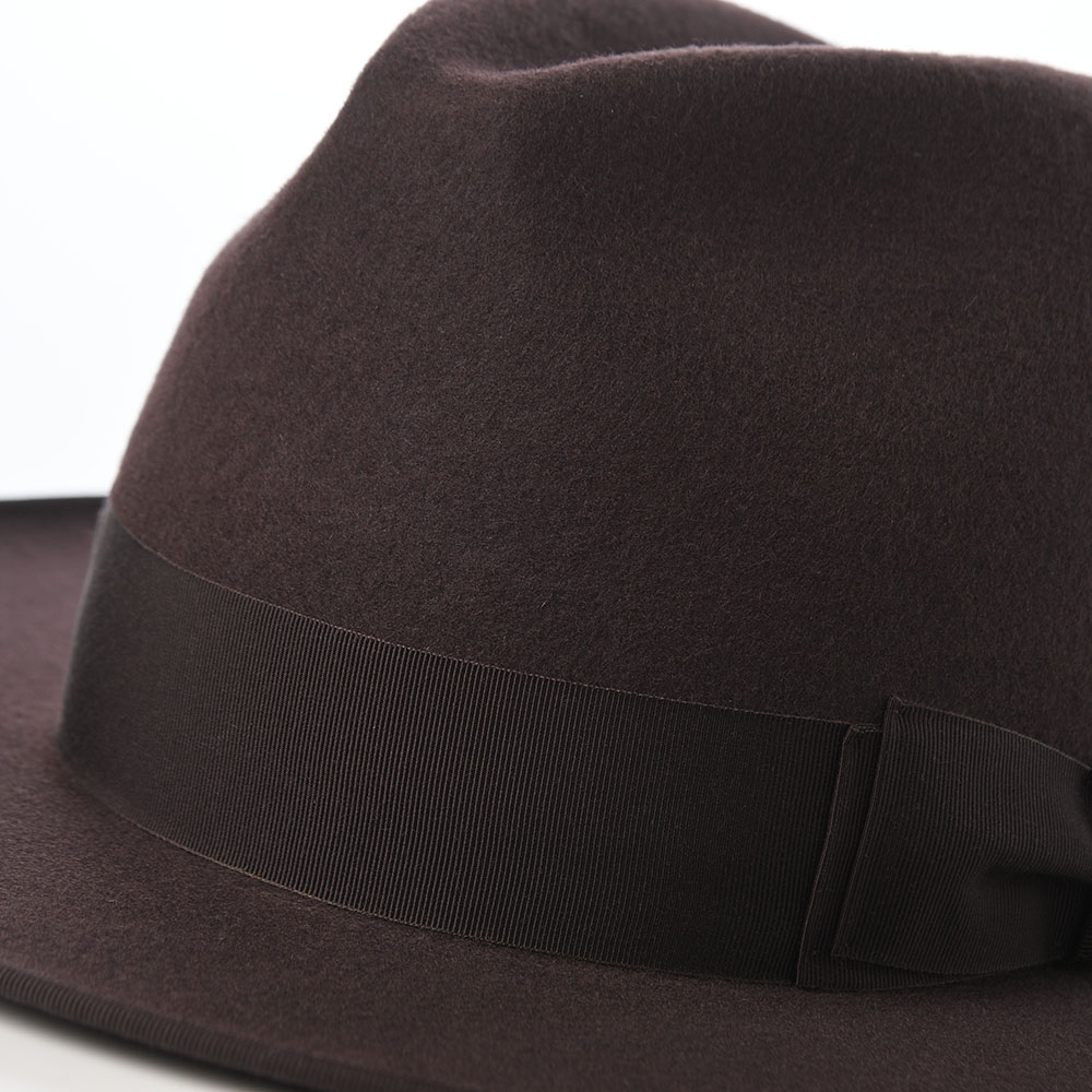 WOOL FELT LONG FLAT BRIM（ウールフェルト ロングフラットブリム