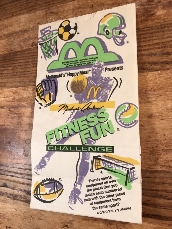 McDonald's “Michael Jordan” Happy Meal Paper Bag マクドナルド