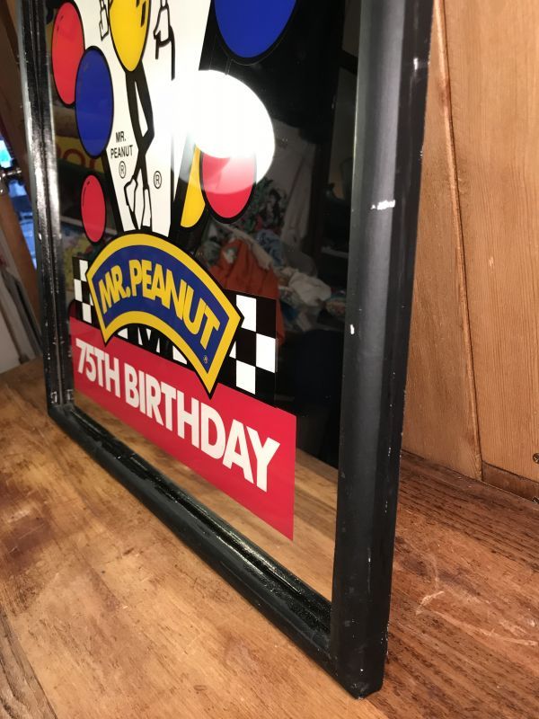 Planters Mr Peanut 75th Birthday Pub Mirror ミスターピーナッツ