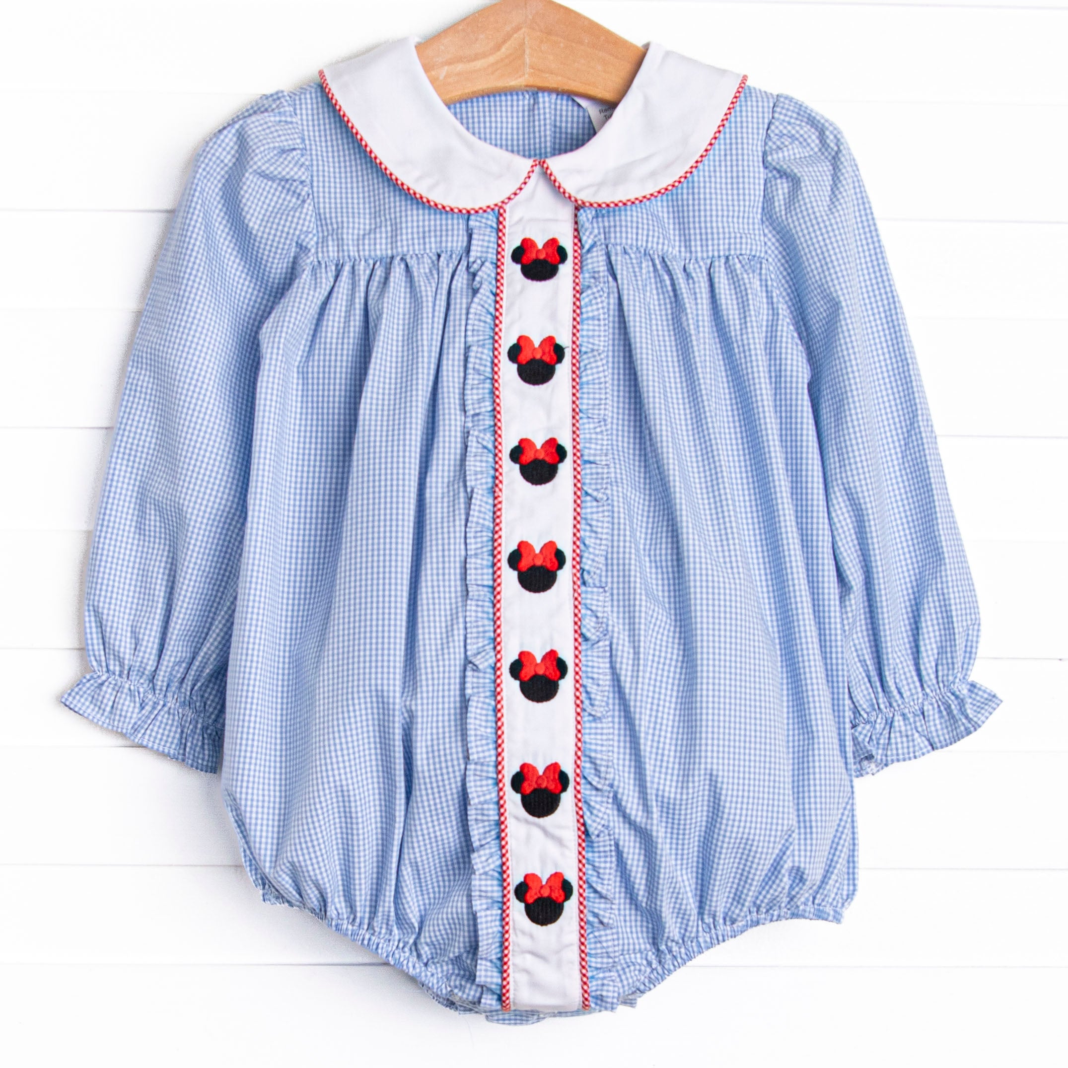 Mouse Adventures Embroidered Long Sleeve Bubble, Blue – Stitchy Fish