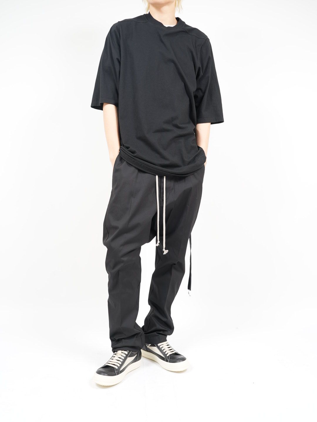 RICK OWENS - 【26SS】ドローストリング ロング サルエルパンツ