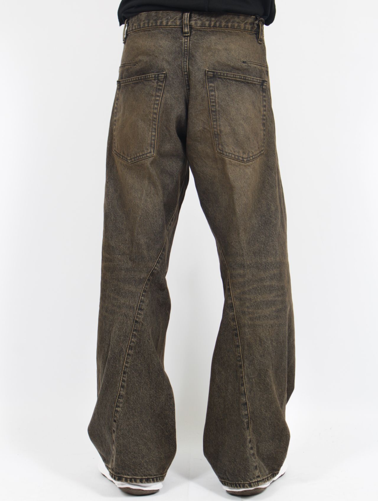 NVRFRGT - 【25AW】3D ツイステッド ワイド レッグ ジーンズ デニム