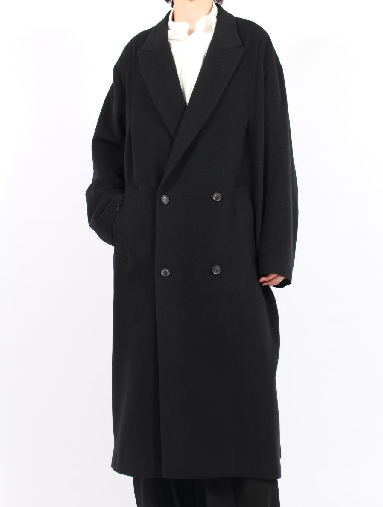 SOSHIOTSUKI - 【25AW】ドレープ ダーツ ウール カシミア チェスター