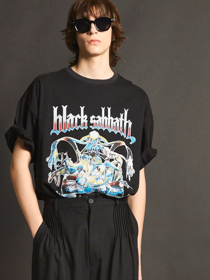 MA LABEL BY MAISON SPECIAL - ブラック サバス オーバーサイズ T