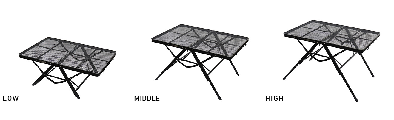 3ハイ&ローテーブル タフメッシュII / ogawa ONLINE STORE