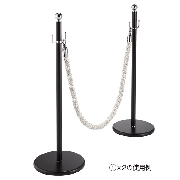 ロープパーテーション パーテーション クローム