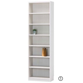 白井産業 木製オープンラック 幅44×高さ120cm ホワイト