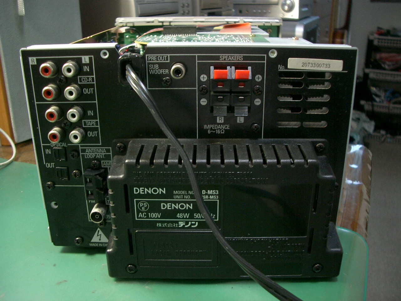 DENON MD/CDミニコンポ D-MS3の修理(その3)
