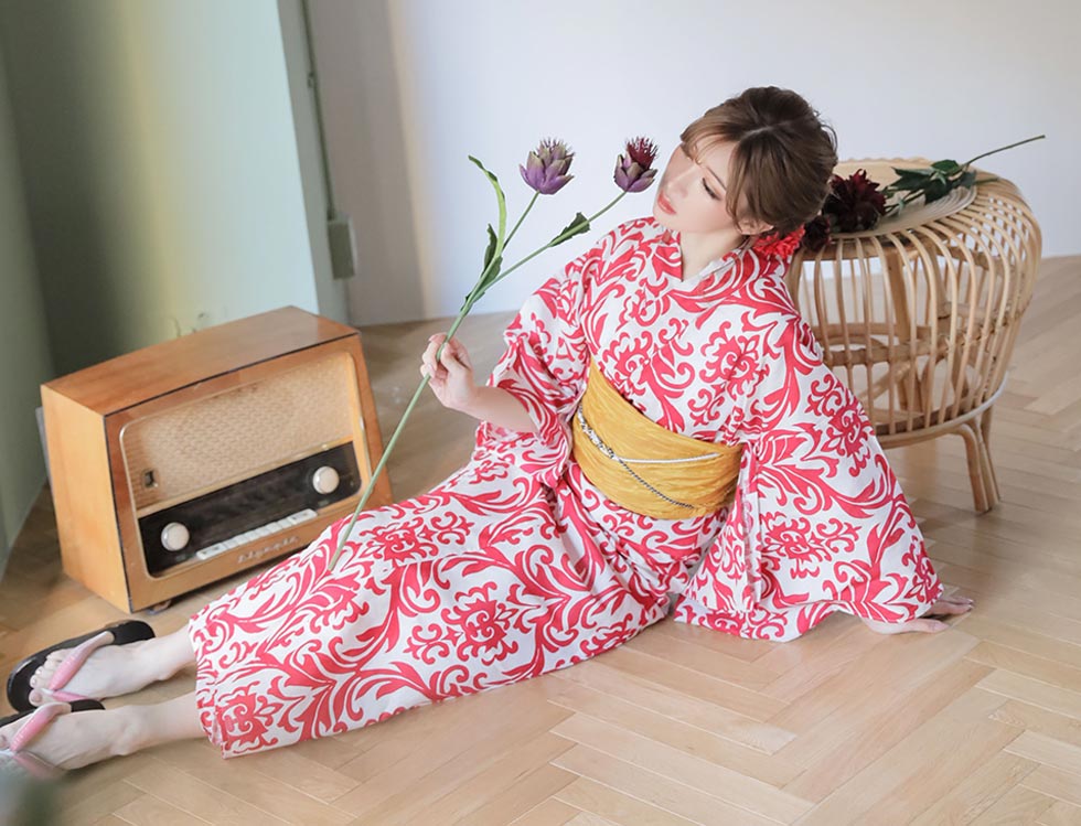 即日発送】【浴衣セール】【浴衣】sugar&Jewelsオリジナルデザイン！紅