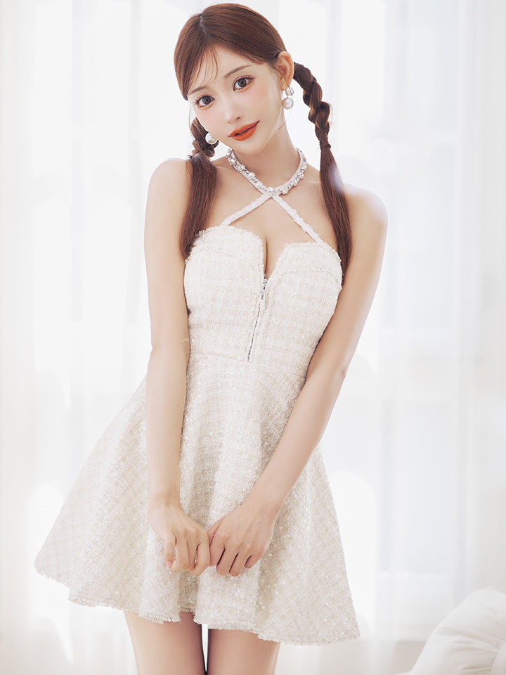 XSサイズあり【ROBE de FLEURS/ローブドフルール】ビジュー