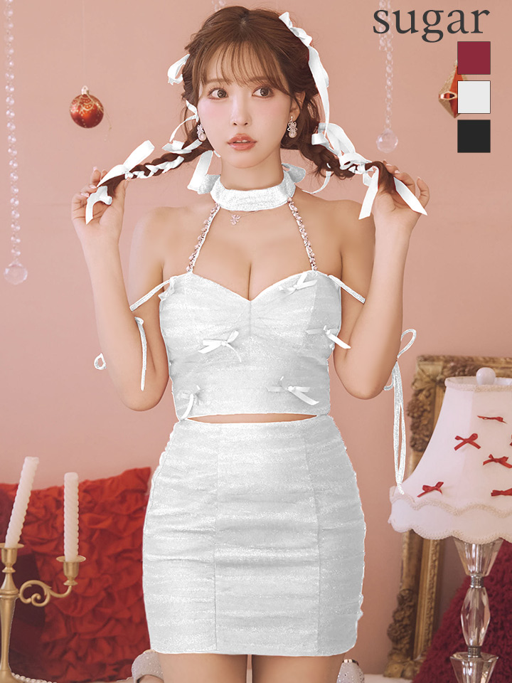 XSサイズあり【ROBE de FLEURS/ローブドフルール】ホルターネック