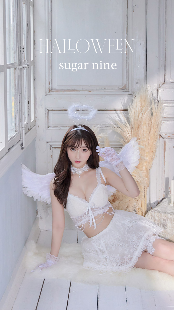 即日発送】2ピース/レースセクシーエンジェル/天使コスプレ【sugar