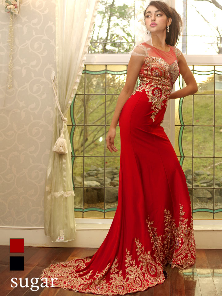 ANGEL R/エンジェルアール】ゴージャス刺繍/オーロラビジュー/ロング